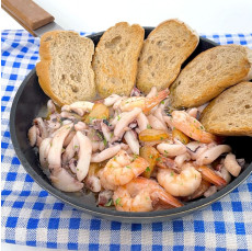 국내산 손질 슬라이스 갑오징어